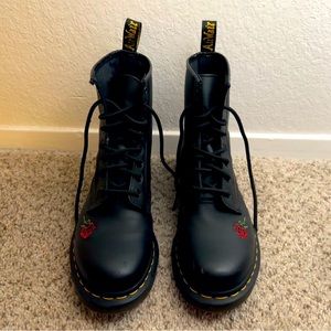 Doc Marten 1460 vonda floral leather lace up boots